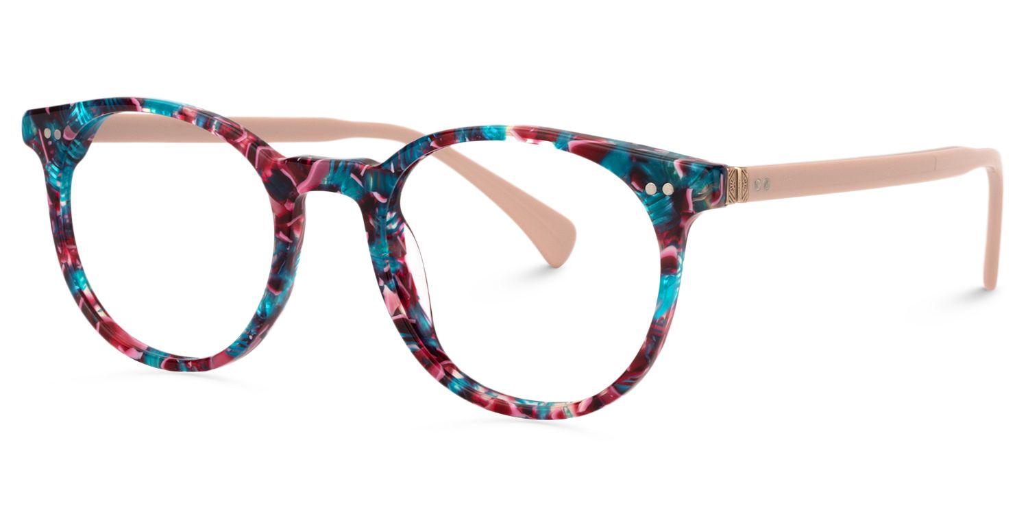 Round Floral Glasses | Zeelool Glasses3