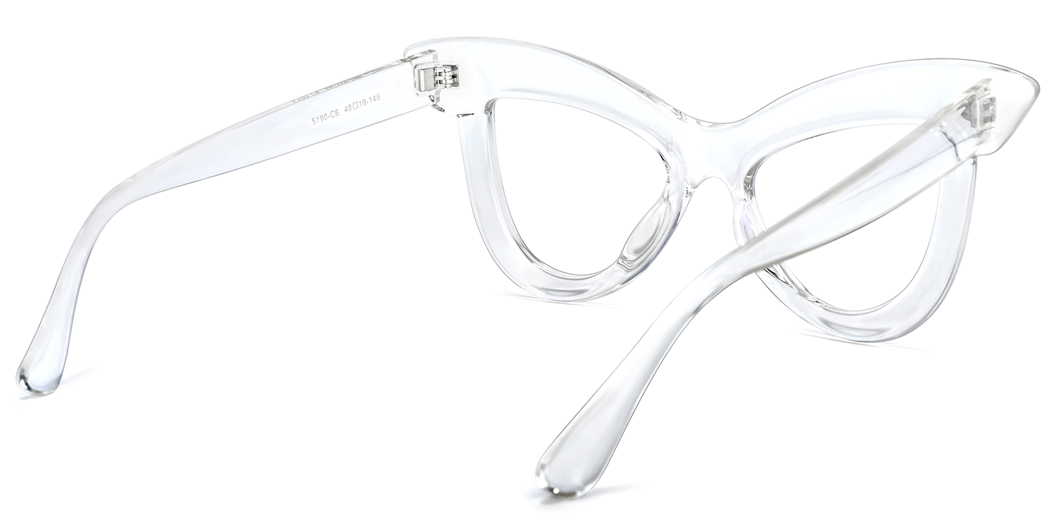 Cat Eye Clear Glasses | Zeelool Glasses4