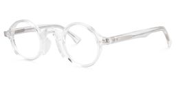 Cedric Round Clear Glasses2