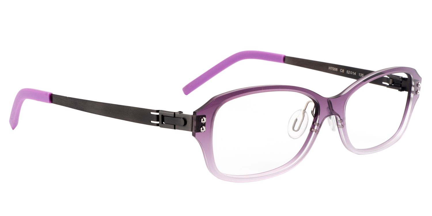 Rectangle Purple Glasses | Zeelool Glasses2