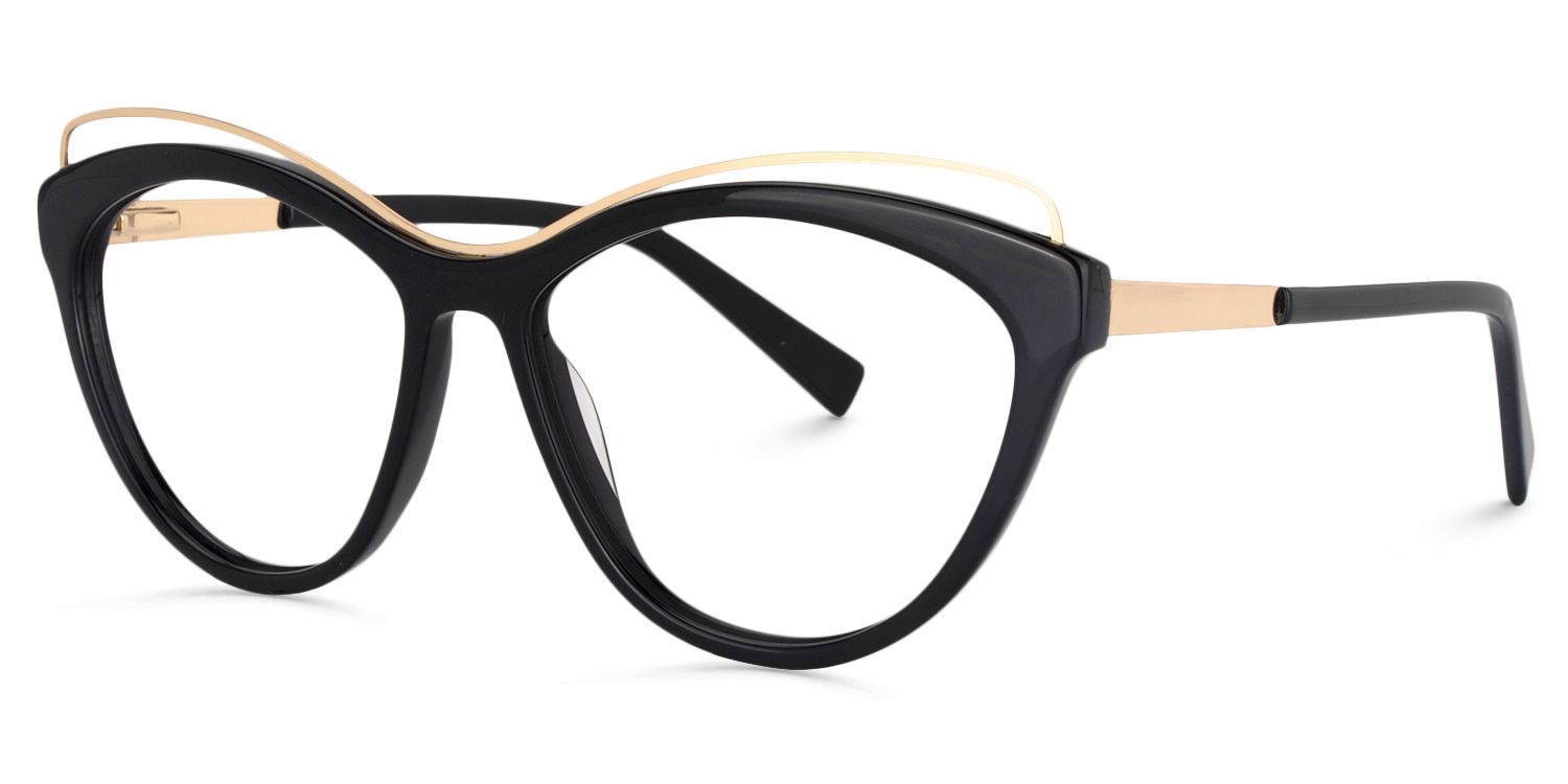 Cat Eye Black Glasses | Zeelool Glasses3