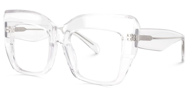 Charmaine Cat Eye Clear Glasses