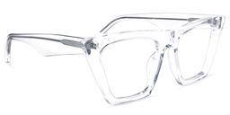 Cecile Cat Eye Clear Glasses2