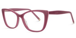 Charo Cat Eye Amaranth Glasses2