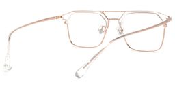Mestey Sqaure Rose-Gold Glasses3