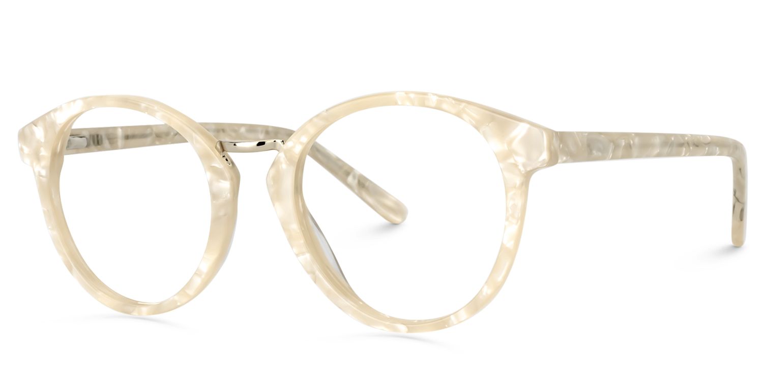 Round Beige Glasses | Zeelool Glasses2