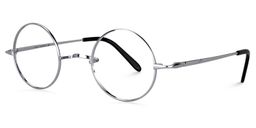 Chelsia Round Silver Glasses3