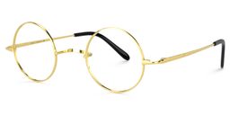 Chelsia Round Gold Glasses3