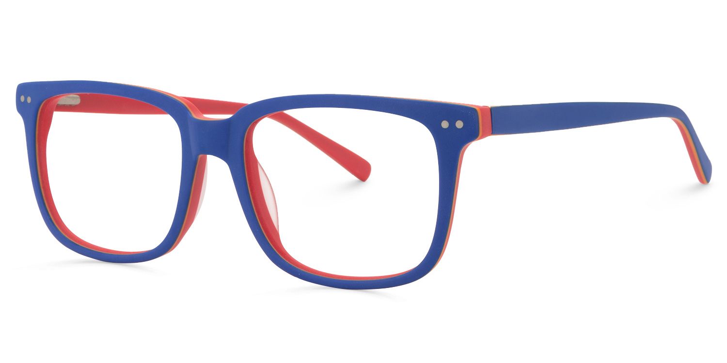 Rectangle Blue Glasses | Zeelool Glasses3
