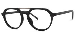 Clara Aviator Black Glasses2