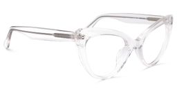 Claudette Cat Eye Clear Glasses2