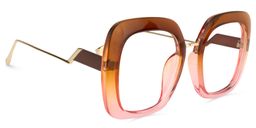 Clarissa Square Earthy Yellow Glasses2