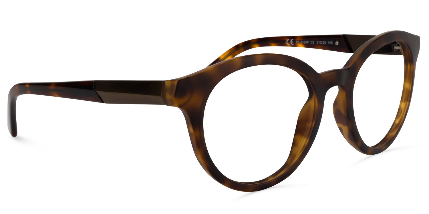 Round Yellow-Tortoise Glasses | Zeelool Glasses2