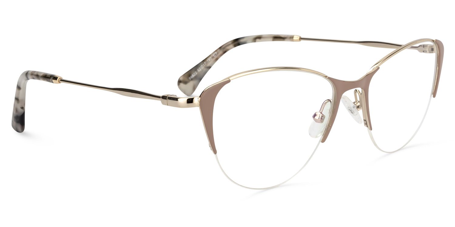 Cat Eye Dusty-Pink Glasses | Zeelool Glasses2