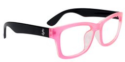 Audrey Rectangle Pink Glasses2