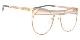 Lydia Round Gold Glasses2