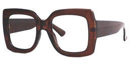 Addison Rectangle Brown Glasses2