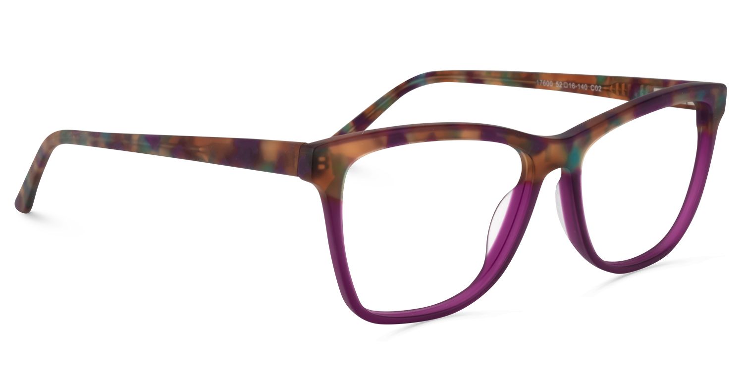 Square Purple Glasses | Zeelool Glasses2