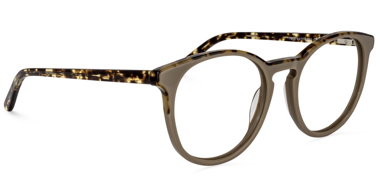 Round Light Coffee Glasses | Zeelool Glasses1