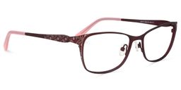 Dominic Rectangle Dark Red Glasses2