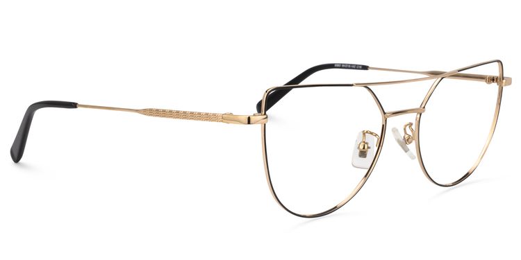 Florrie Aviator Gold Glasses