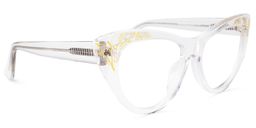 Pamela Cateye Clear Glasses2