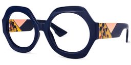 Geoffrey Geometric Dark-Blue Glasses2
