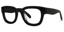 Jalitha Square Dark-Green Glasses 1