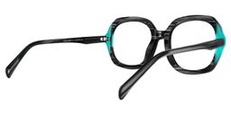 Raquell Square Turquoise Glasses3