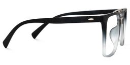 Shumac Square Black-Clear Glasses2
