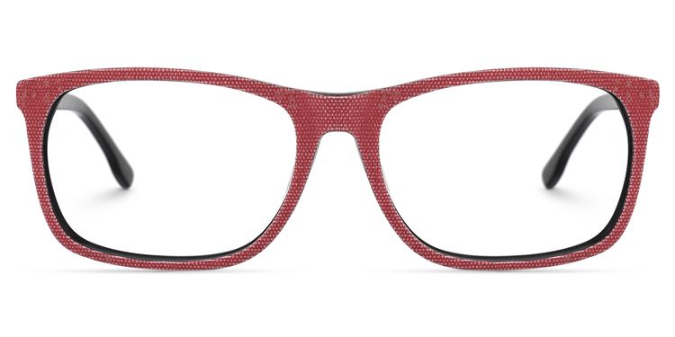 Seabrooks Square Red Glasses