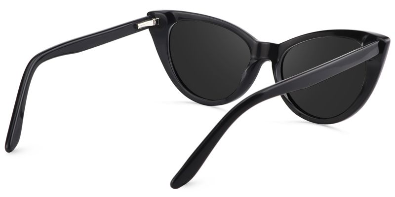 Marilyn Black Frame Sunglasses with Cat Eye Style | ZEELOOL UK4