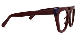 Debnath Cateye Dark-Red Glasses2