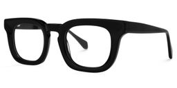 Tenika Square Black Glasses1