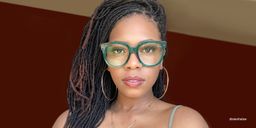 Harrell Square Dark-Green Glasses2