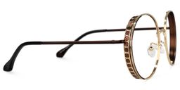 Cubero Round Brown Glasses2