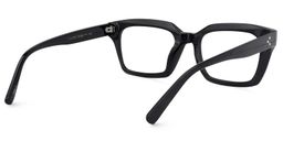 Cloris Rectangle Black Glasses4