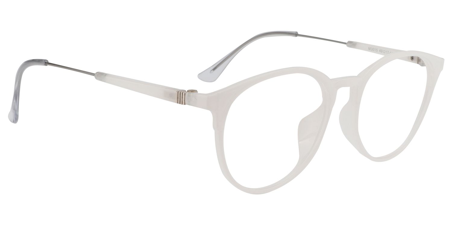 Round White Glasses | Zeelool Glasses3