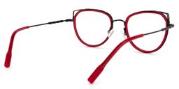 Ethan Cateye Red Glasses4