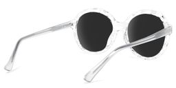 Lila Round Clear Sunglasses4