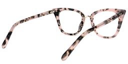 Martha Cateye Pink Floral Glasses4
