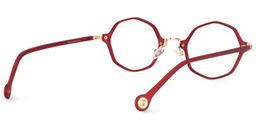 Ashley Geometric Red Glasses4