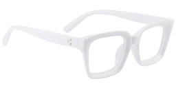 Ena Rectangle White Reading Glasses3