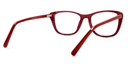 Fleming Rectangle Dark-Red Glasses4
