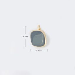 Stylish Square Gray-Blue Earrings3