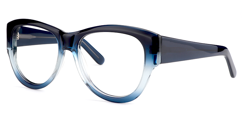 Round Dark Blue Glasses | Zeelool Eyeglass Frames2