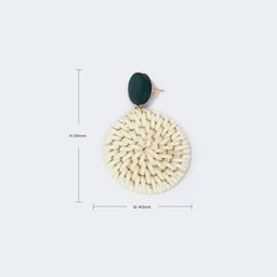 Stylish Round Weave Earrings3