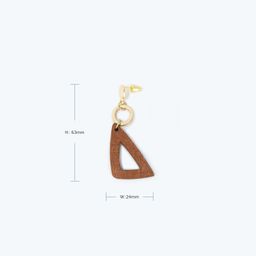 Vintage Triangle Brown Earrings 3