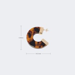 Stylish C Letter Shape Tortoise Earrings3