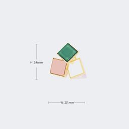 Stylish Square Colorful Earrings3